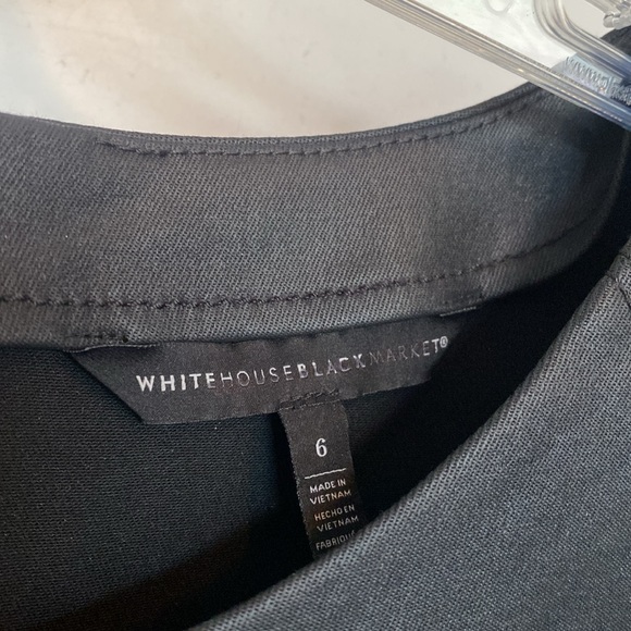 WHBM Faux Leather Black Dress Size 6 - Picture 4 of 7